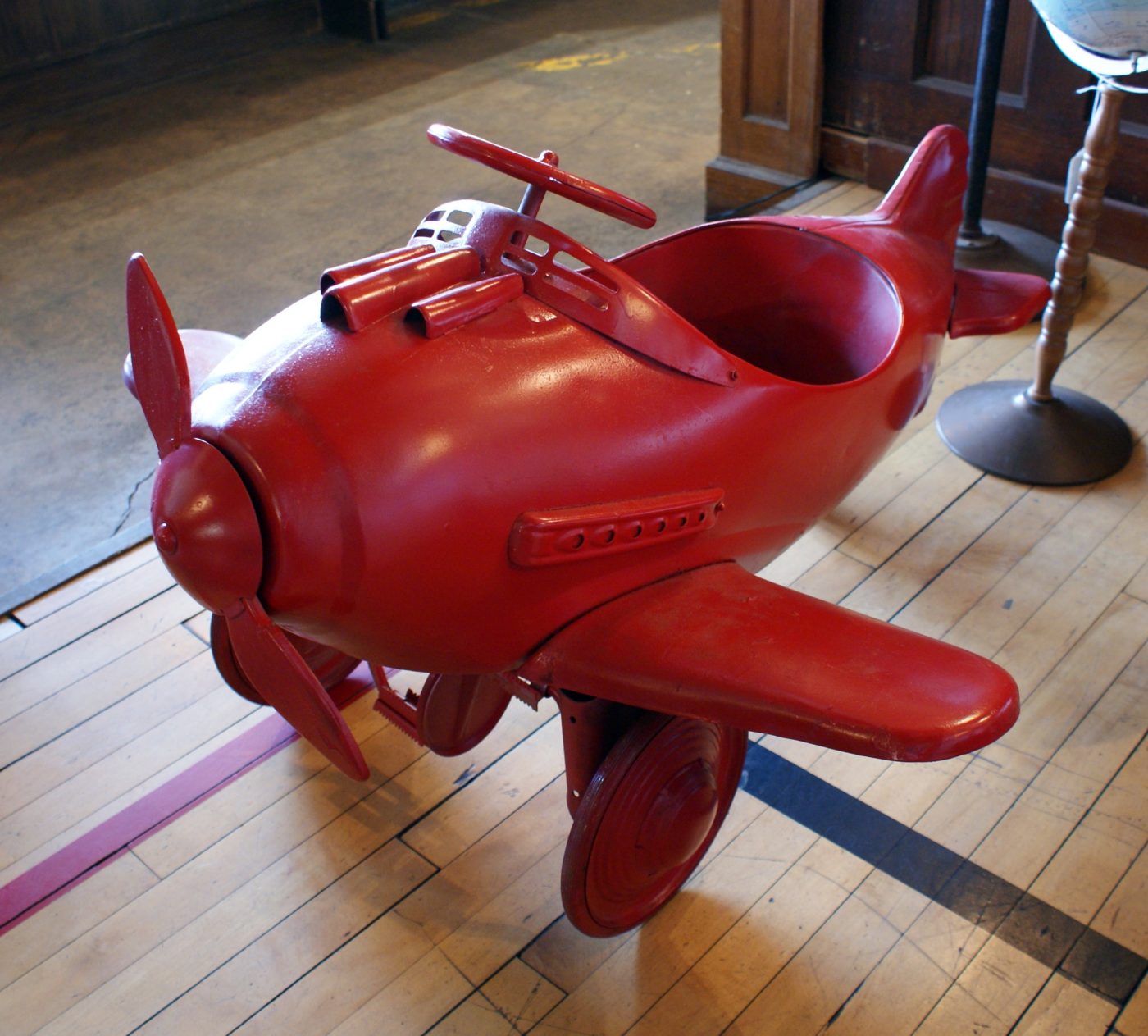 Red Pedal Airplane