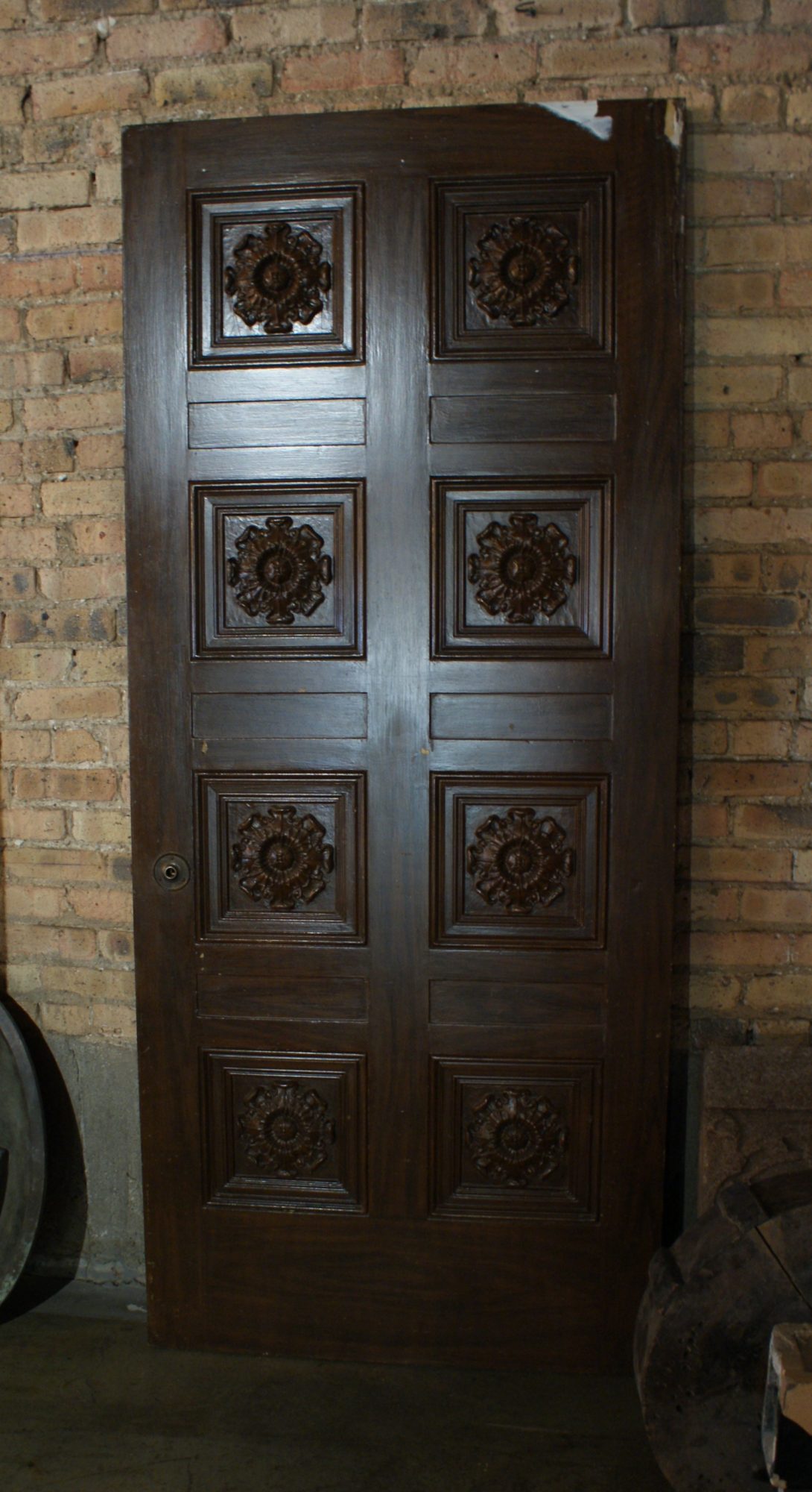 Antique Door w Rosettes