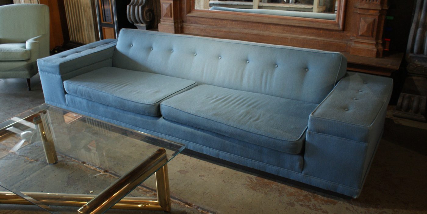 Oversized Blue MCM Sofa