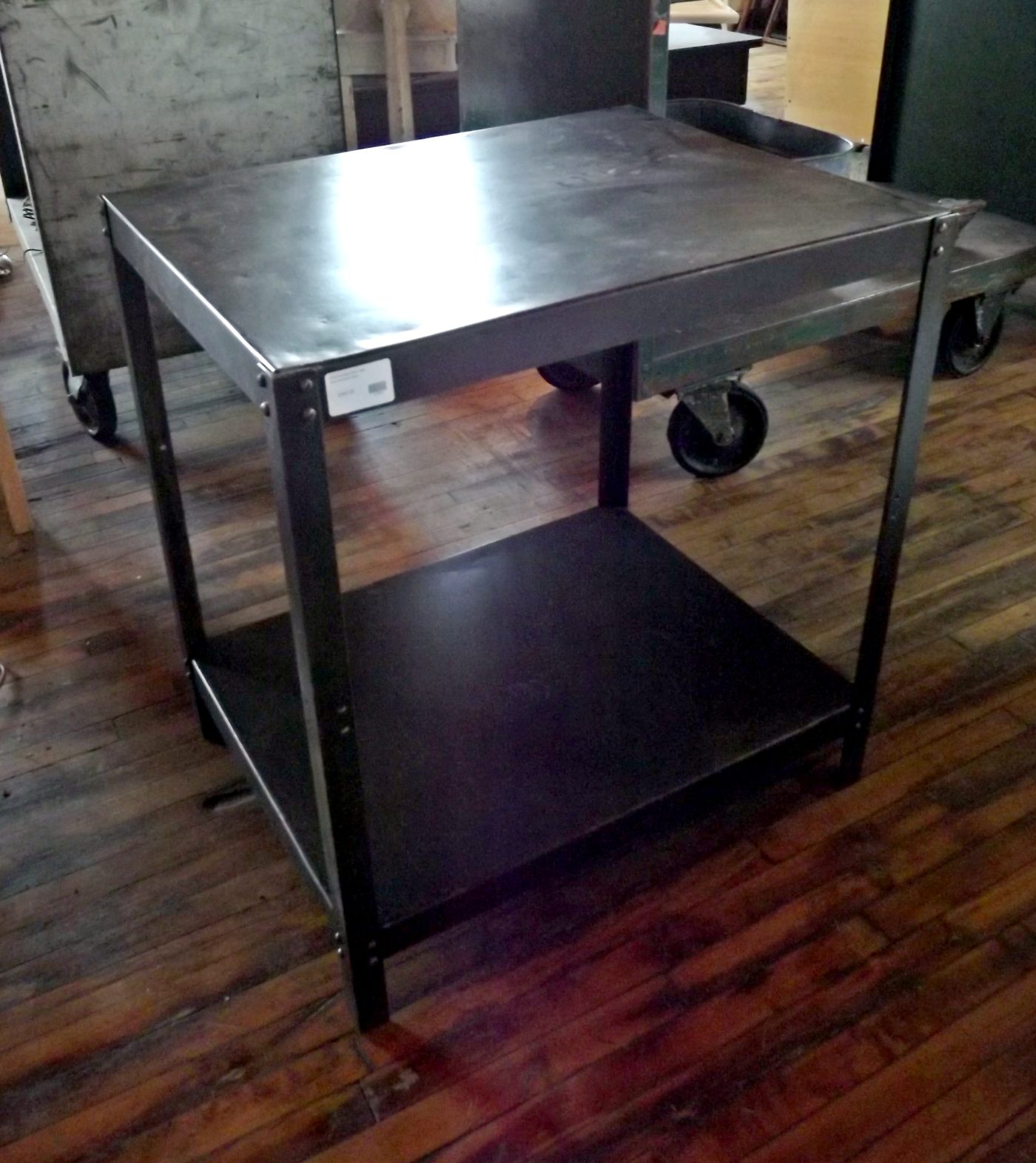 Refinished Metal Work Table