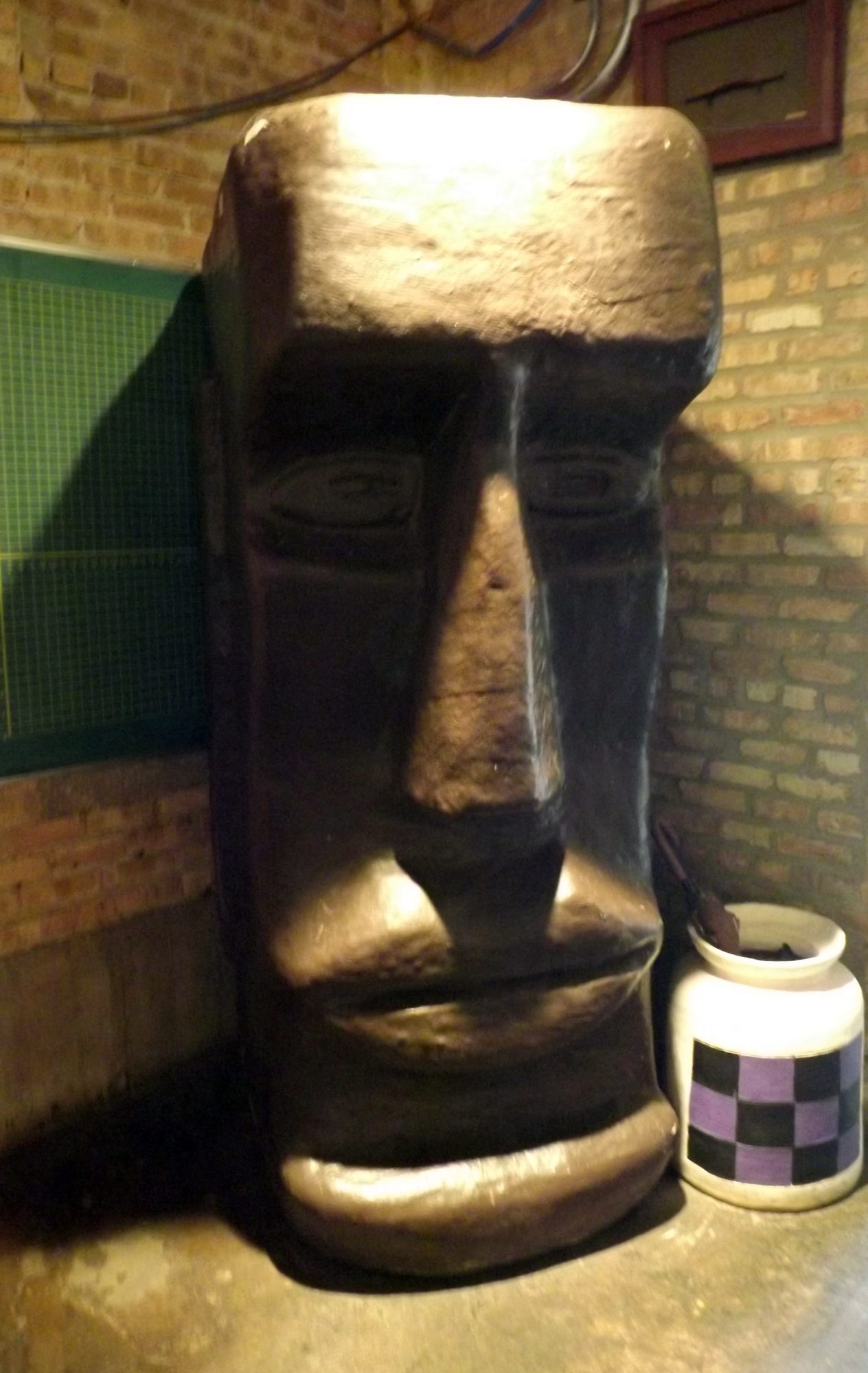 Giant Tiki Head Statue