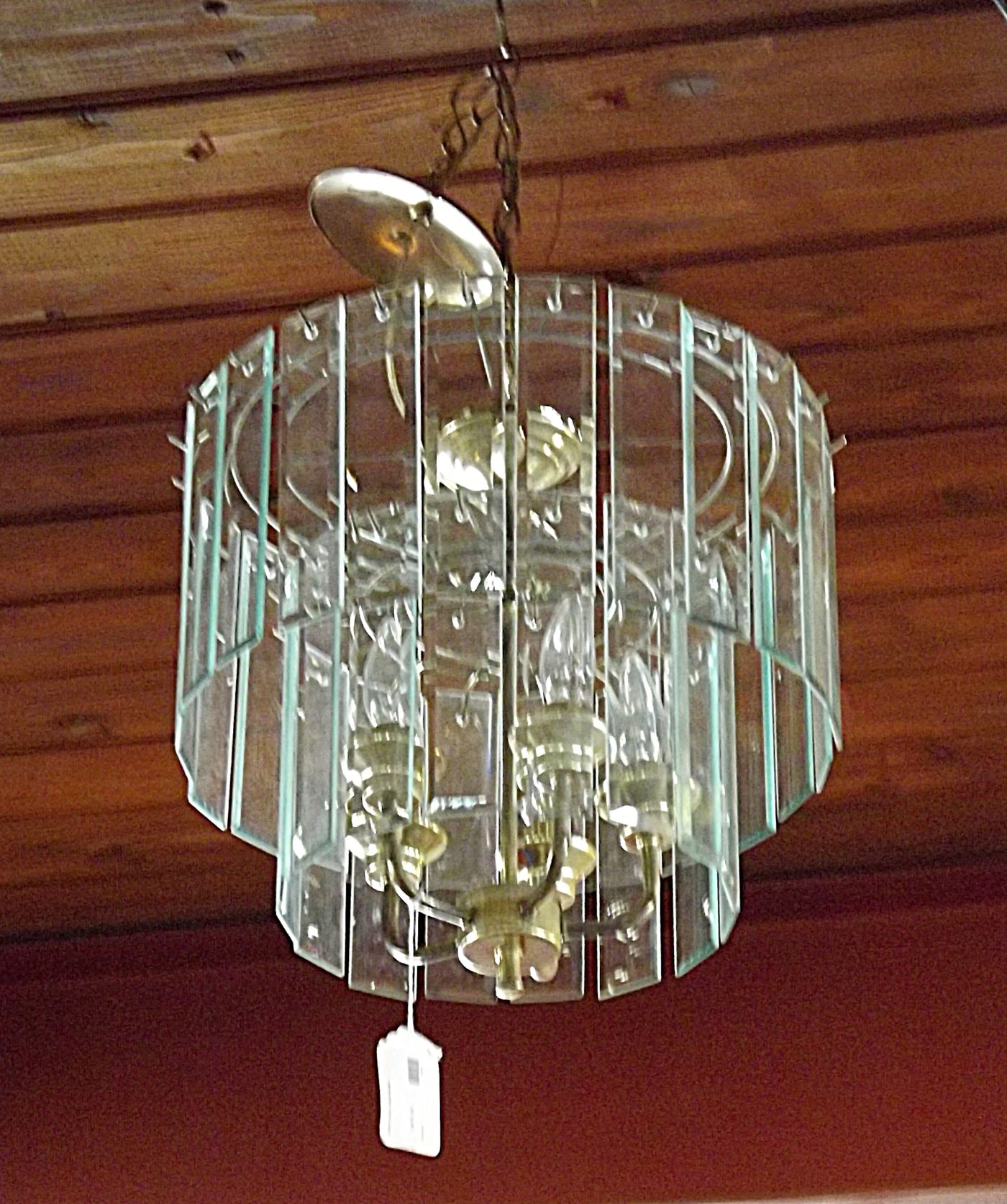 Small Fixture w Glass Panels