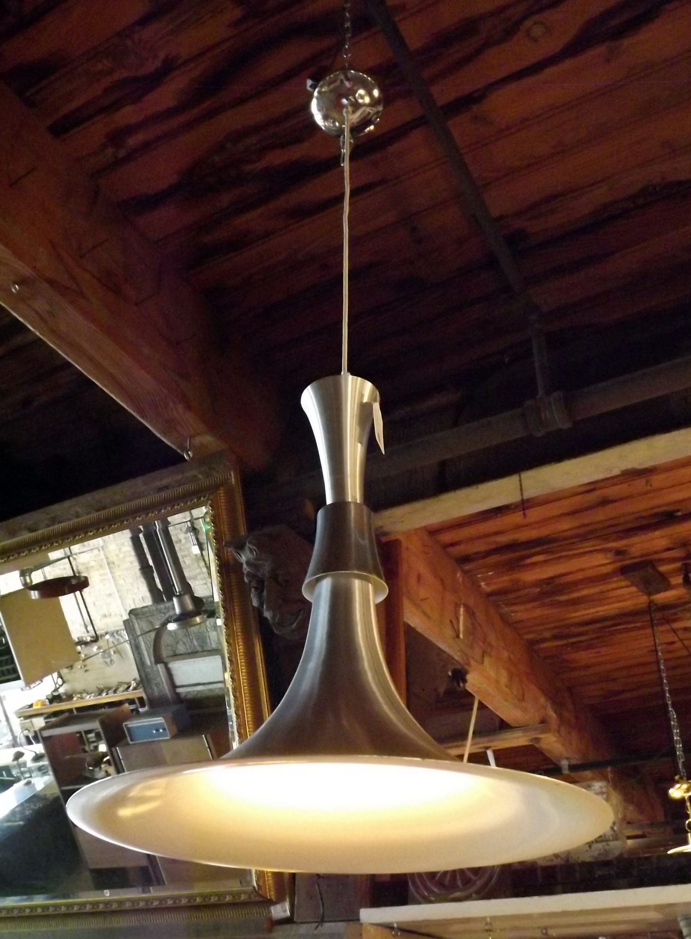 70s Aluminum Trumpet Fixture