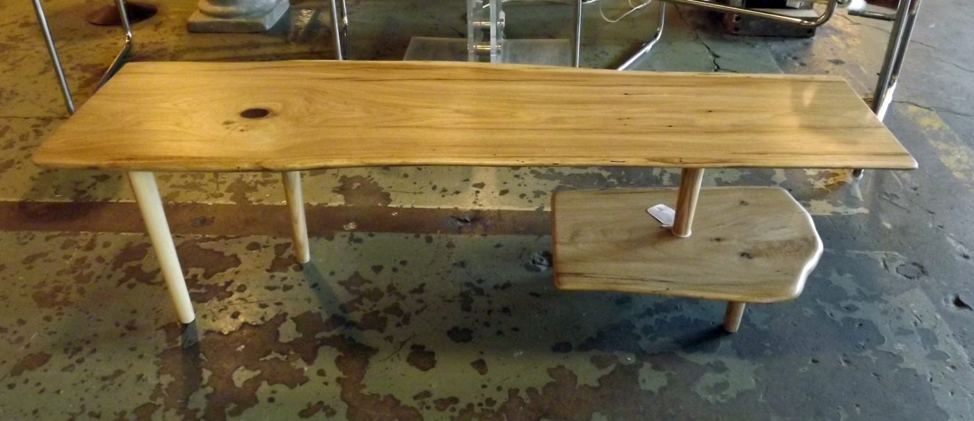 Custom Slab Undershelf Coffee Table