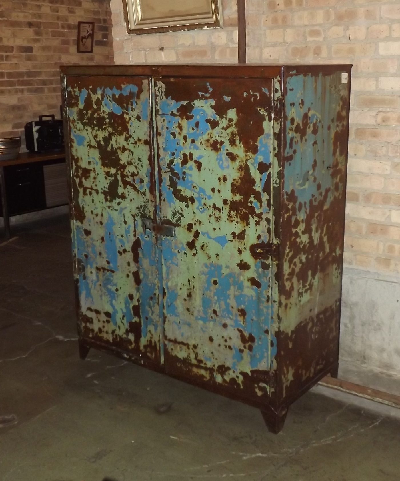 Blue Steel 2 Door Industrial Cabinet