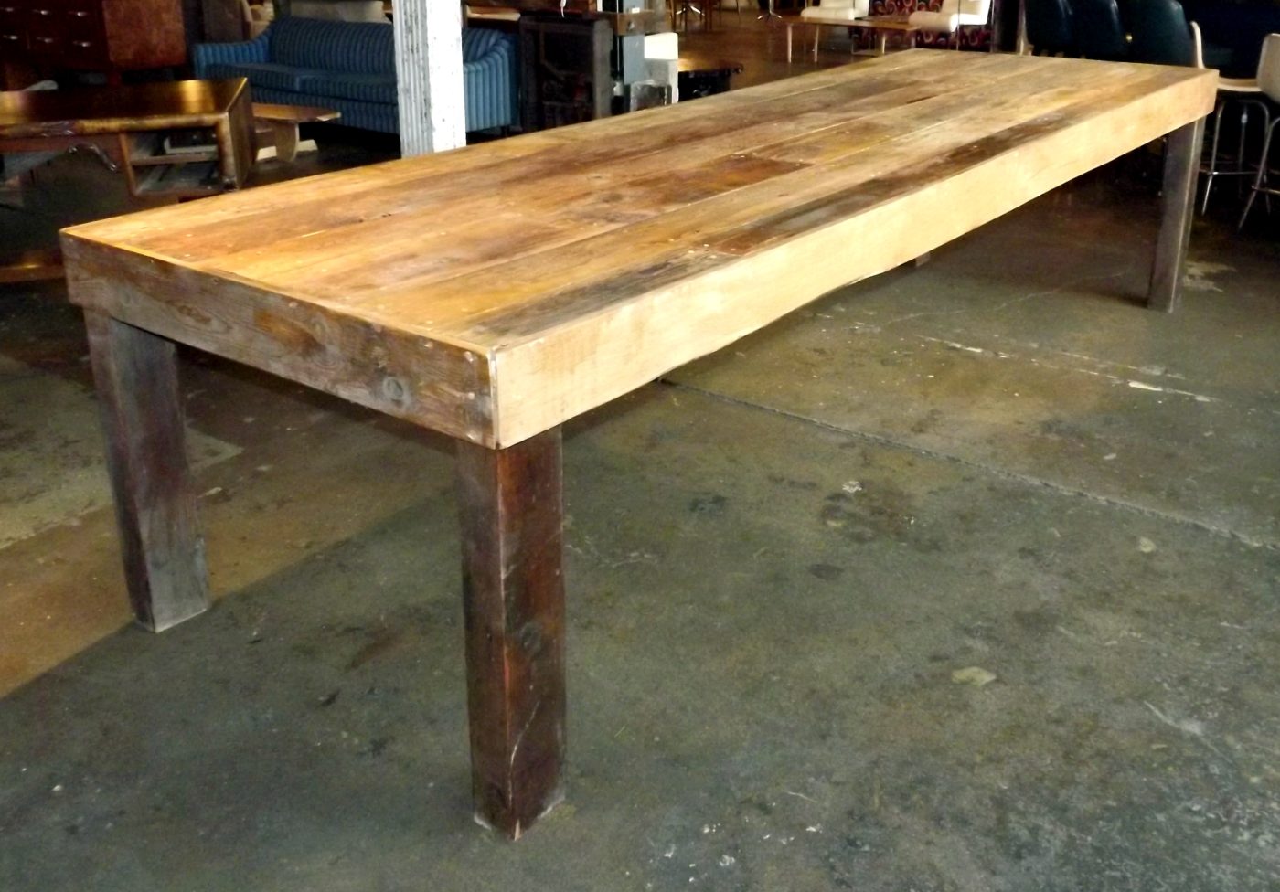 Custom Old Growth Yellow Pine Farmhouse Table