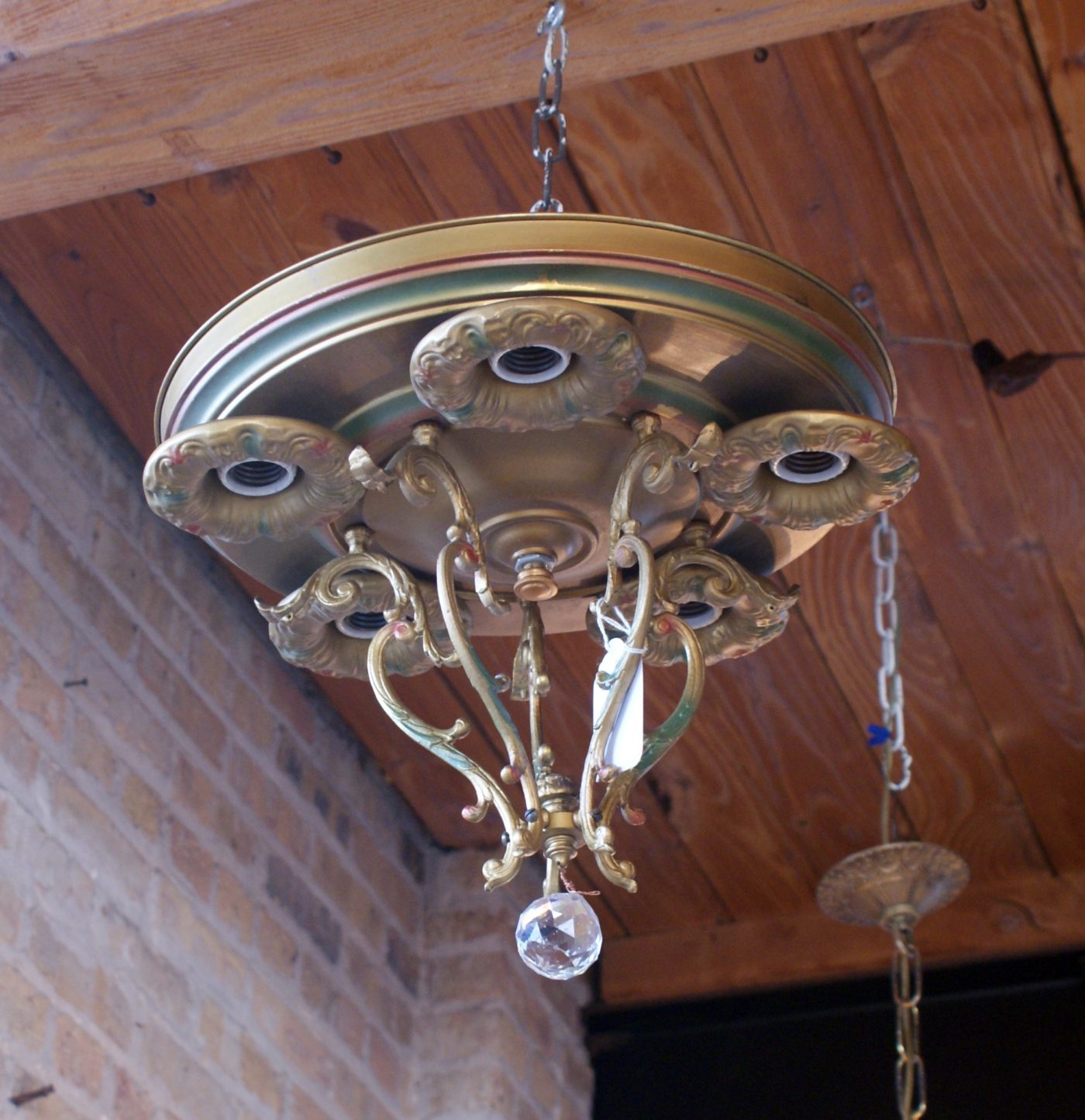 20s Flush Mount 5 Light Fixture