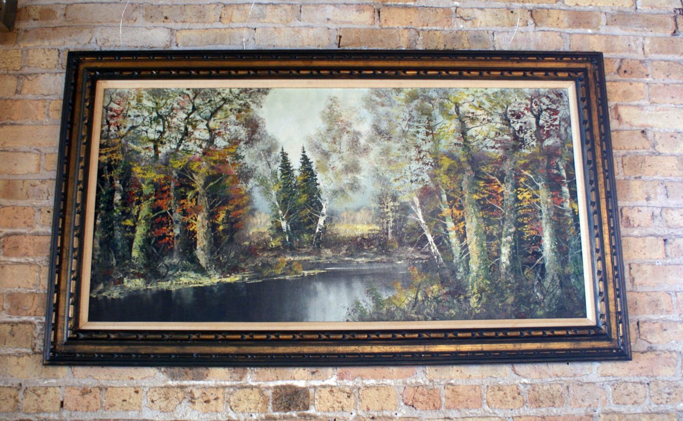 Large Creek Scene Print in Frame