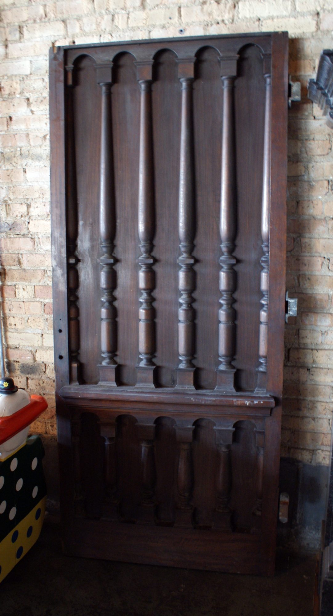 Antique Door w Carved Columns