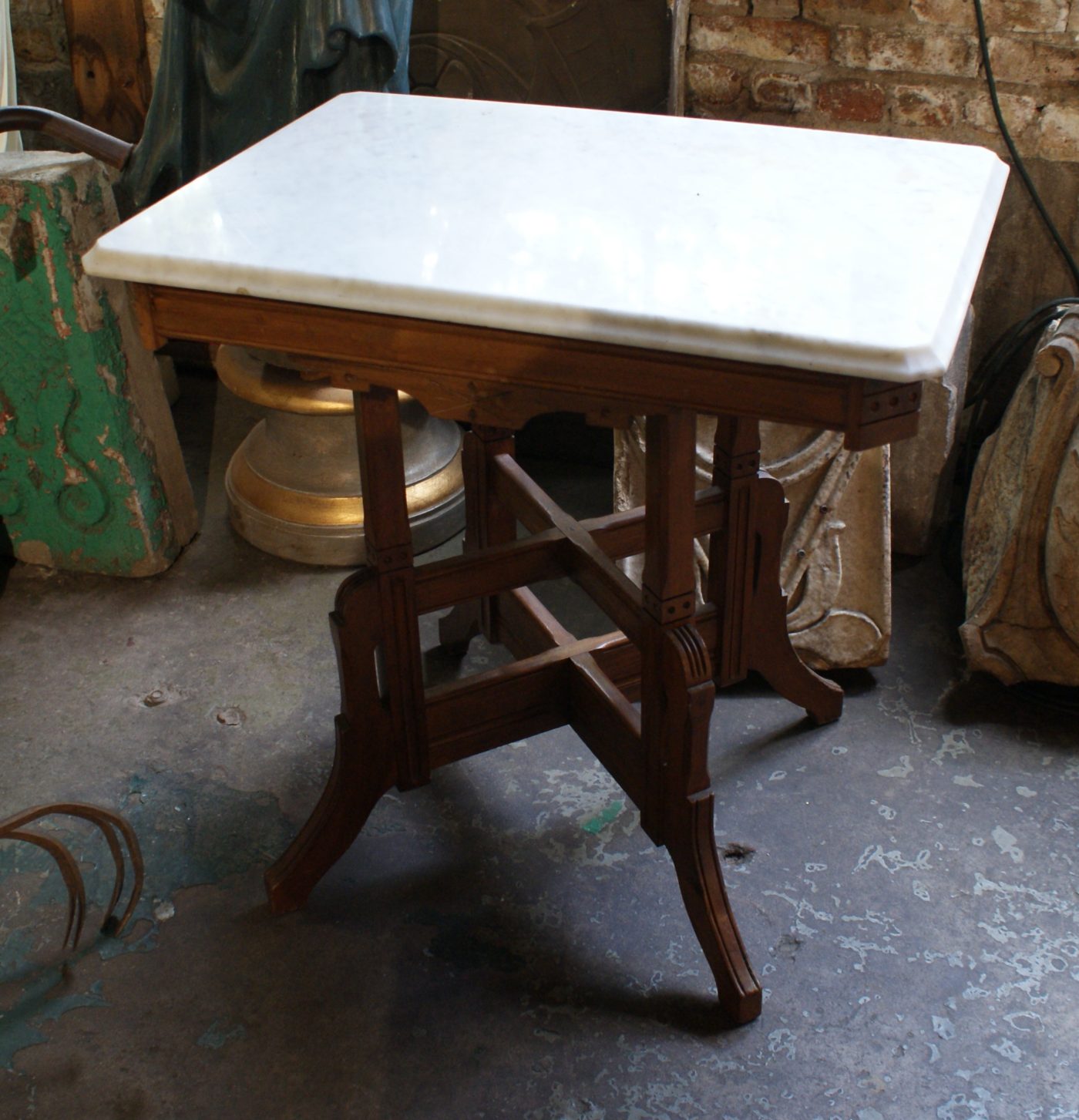 Rectangle Occasional Table w Marble Top