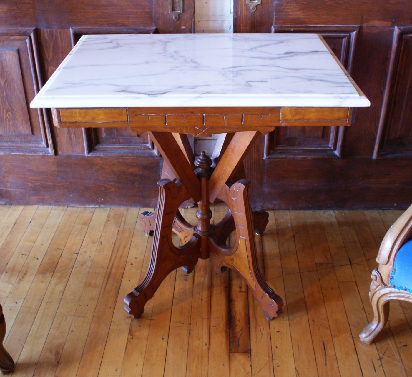 Rectangle Occasional Table w Marble Top