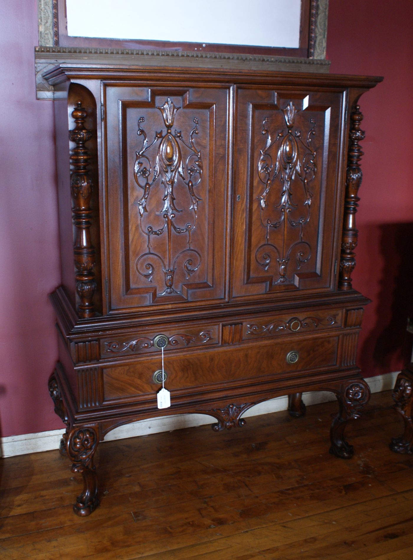 Carved Victorian Highboy