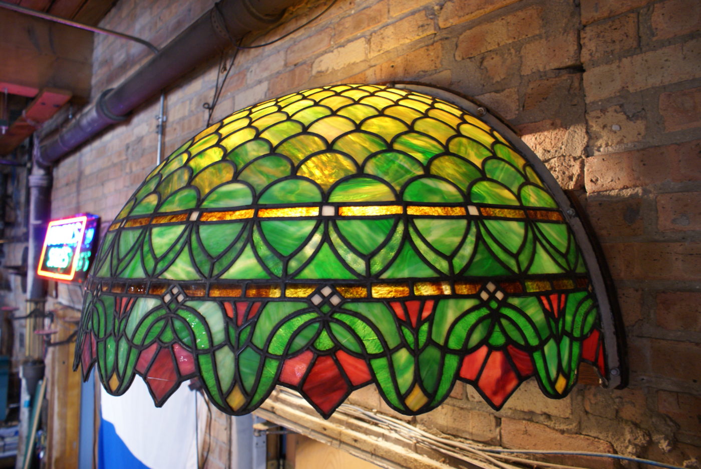 Stained Glass Canopy by R. Williamson Mfg Chicago