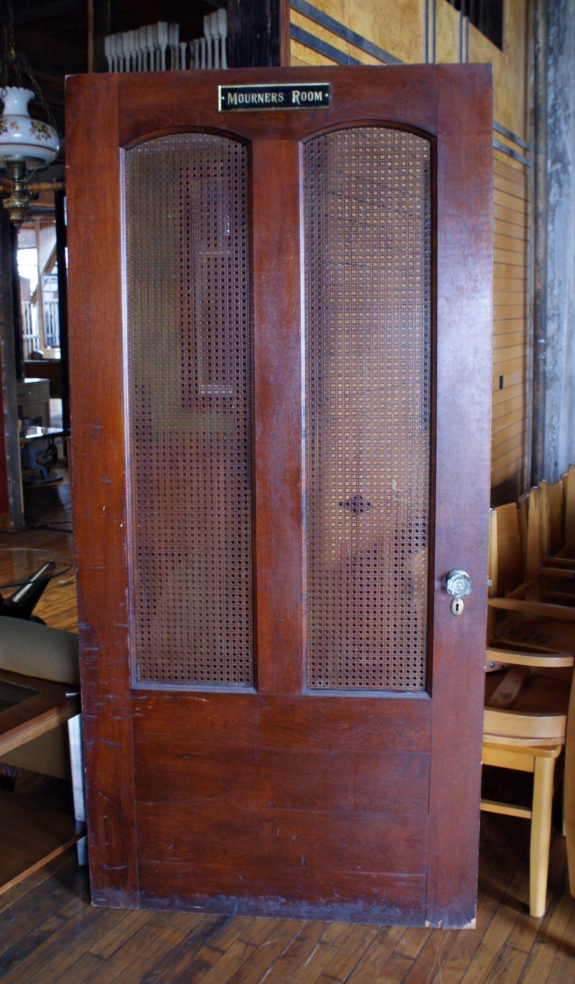 Mourning Room Door from Funeral Home