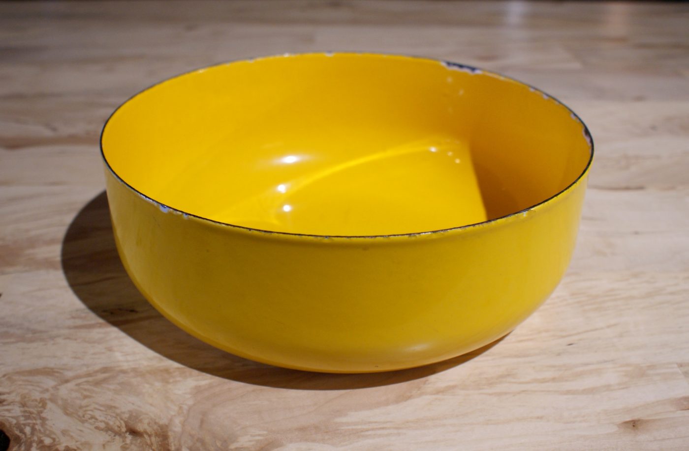 Yellow Enamel Bowl