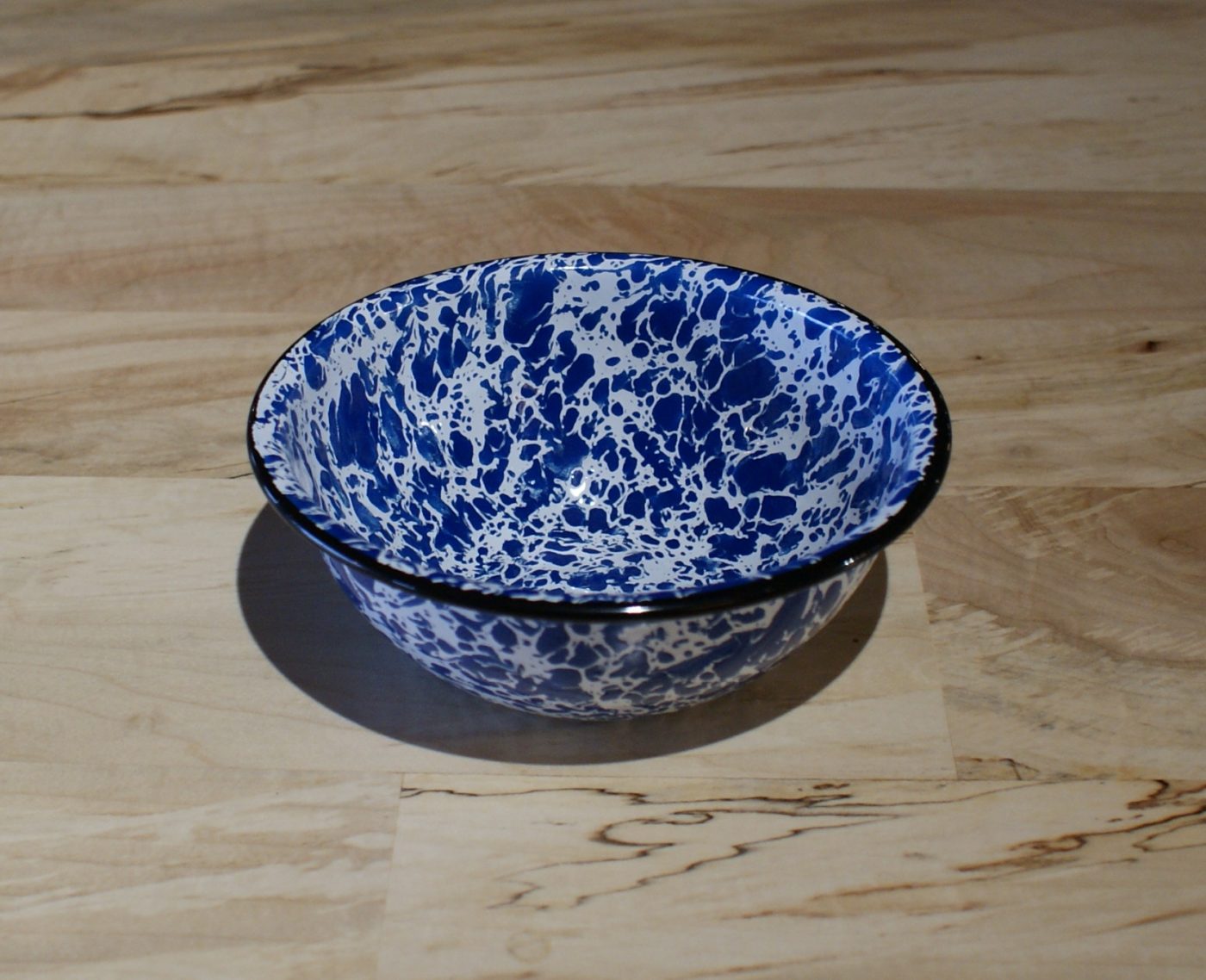 Blue and White Enamel Bowl