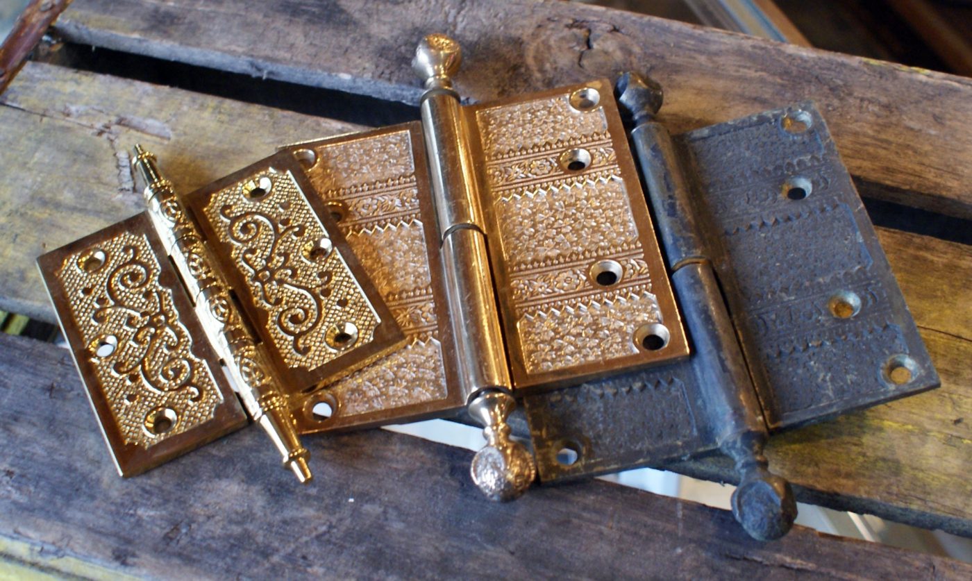 Decorative Brass Hinge Salvage One