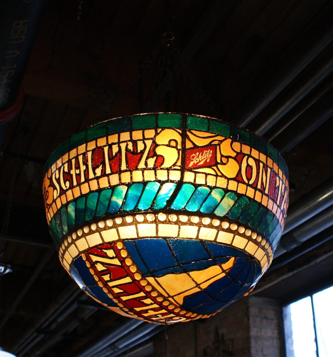 Faux Stained Glass Schlitz Light