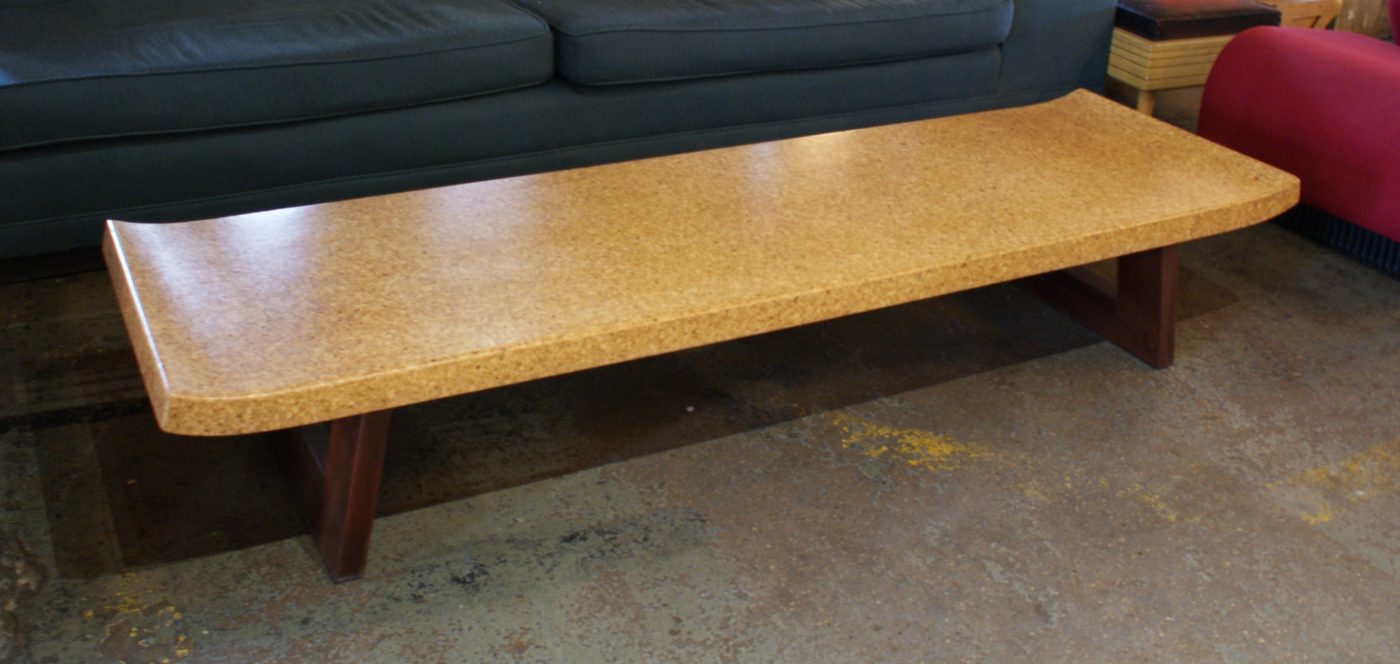 Refinished Cork Top Coffee Table by Paul Frankl