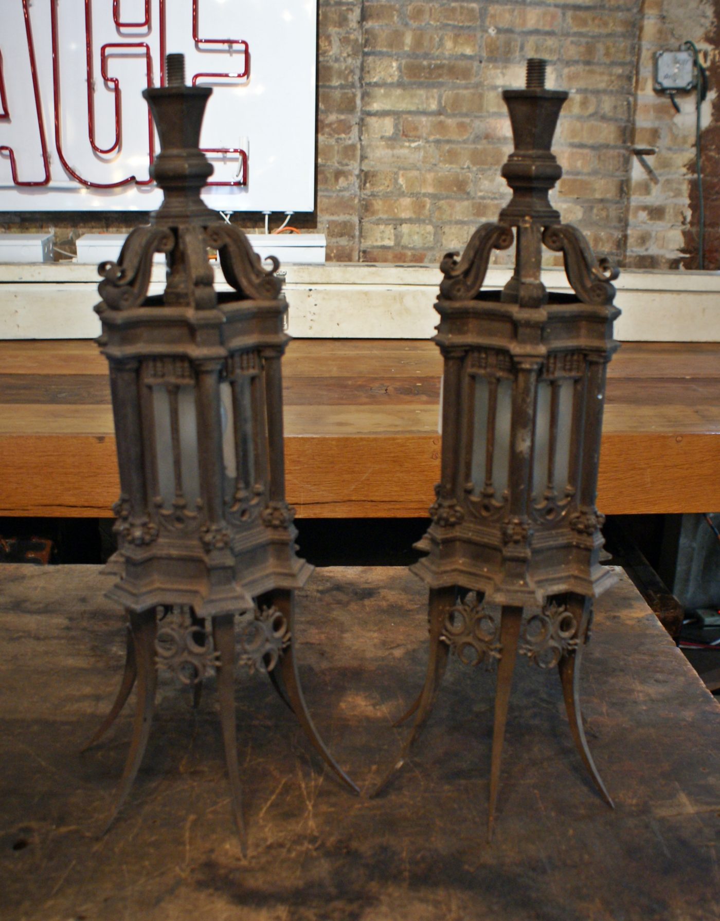 Gothic Iron Sconce PAIR