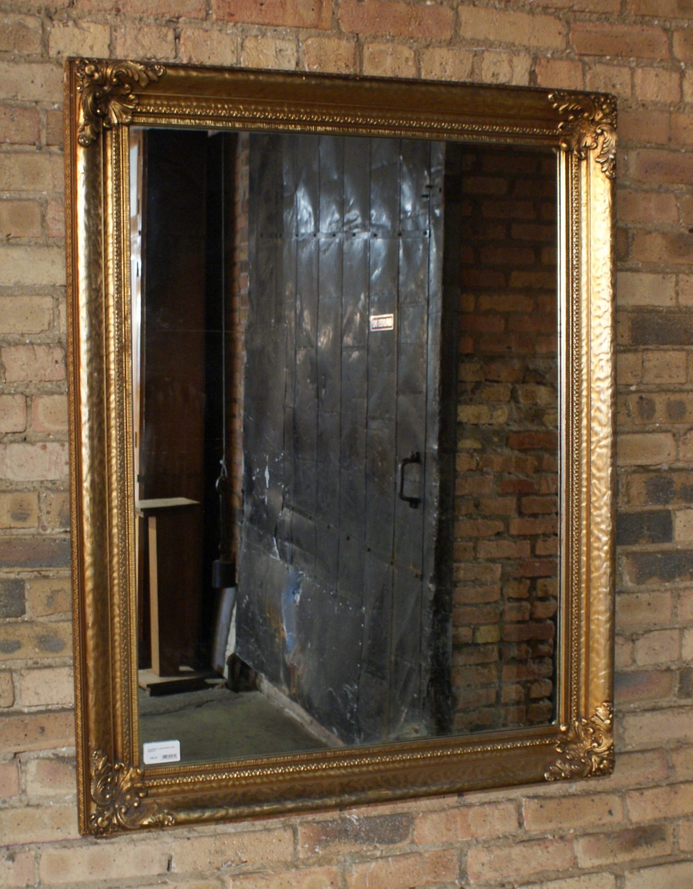 Large Mirror w Carved Gold Frame