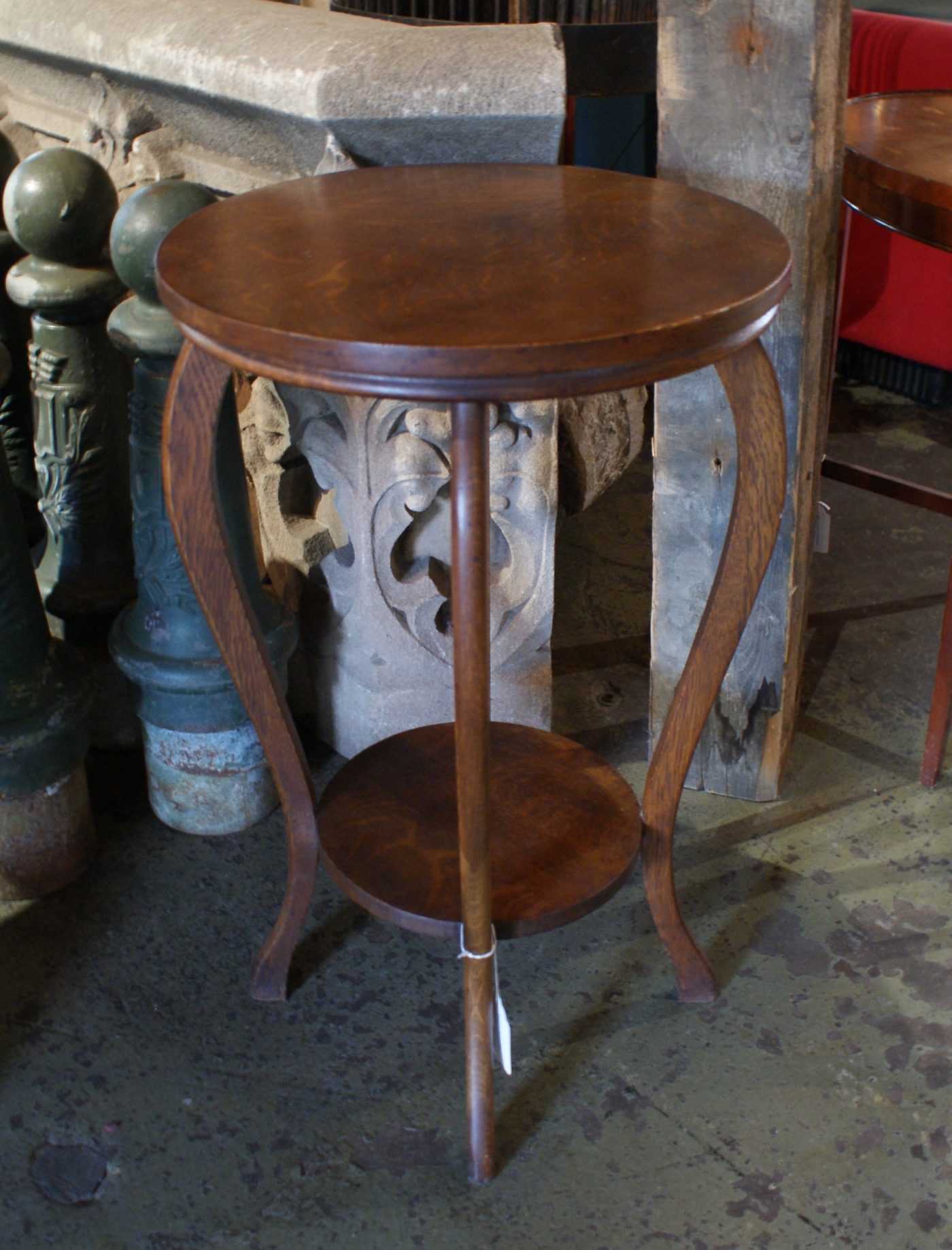 Small Antique Oak Entry Table