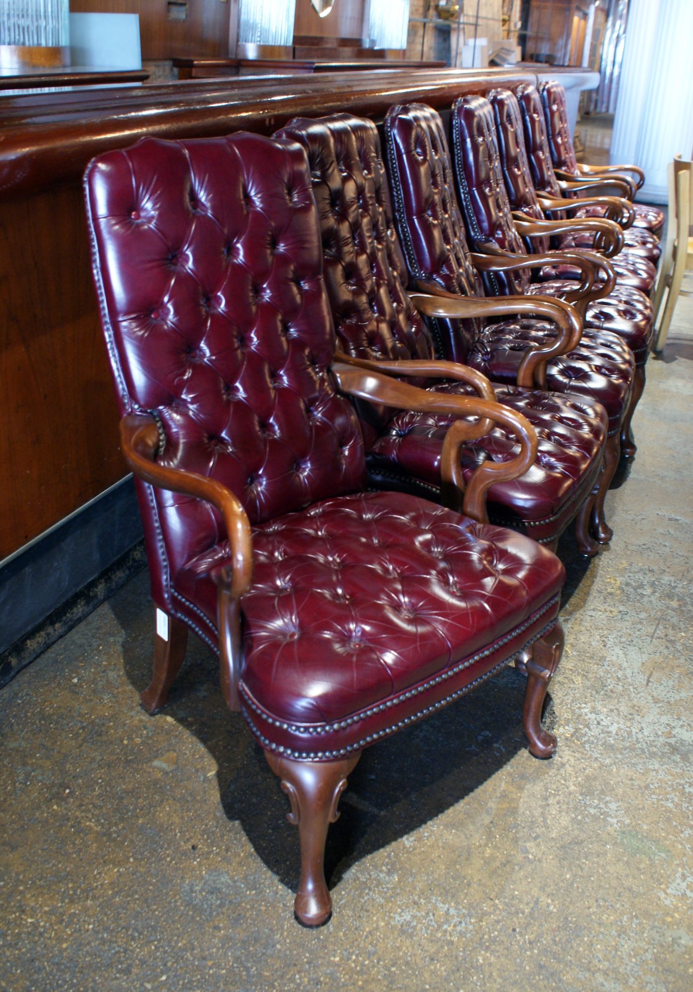 Tufted Leather High Back Office Chair