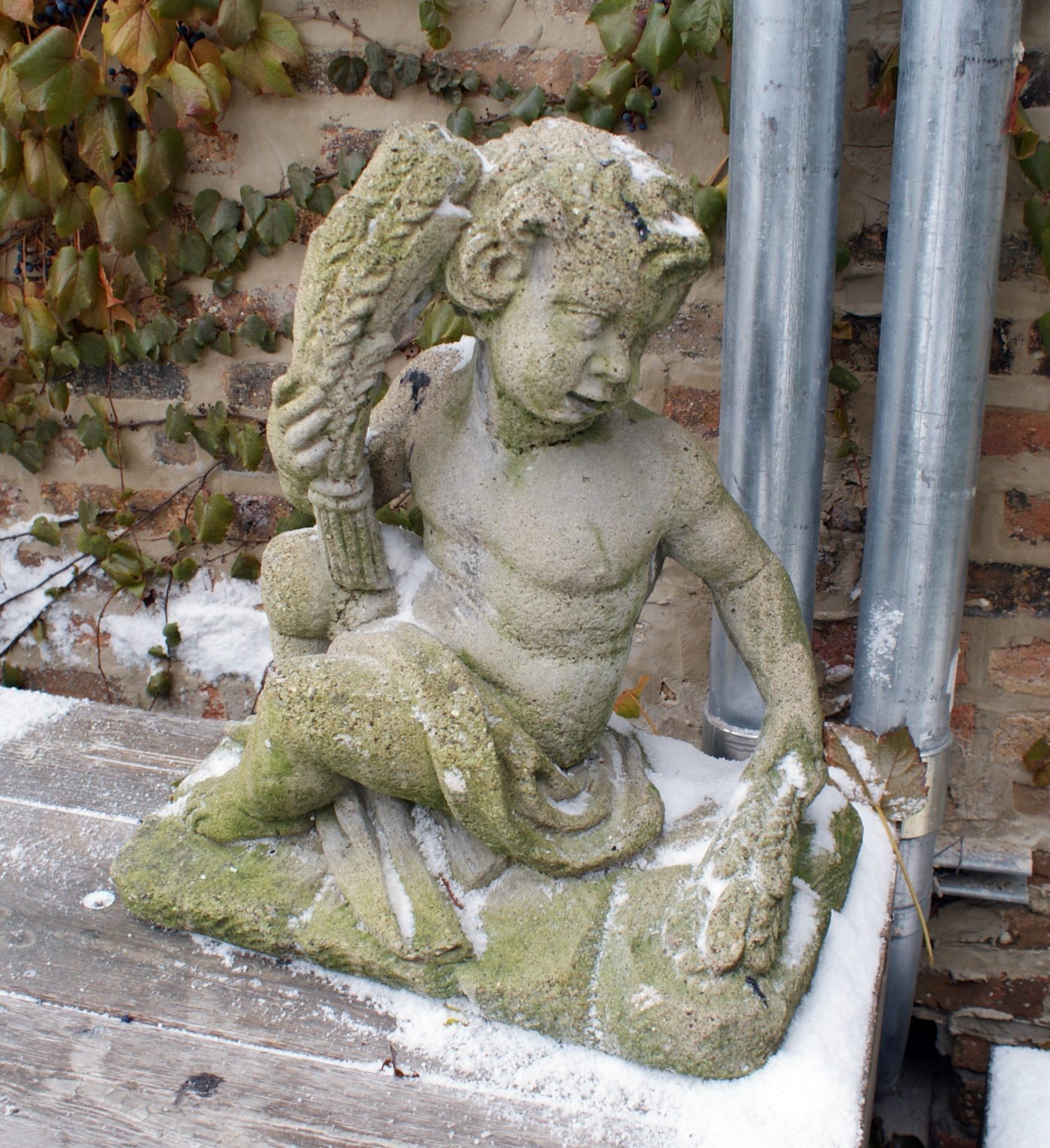 Cast Concrete Harvest Statue