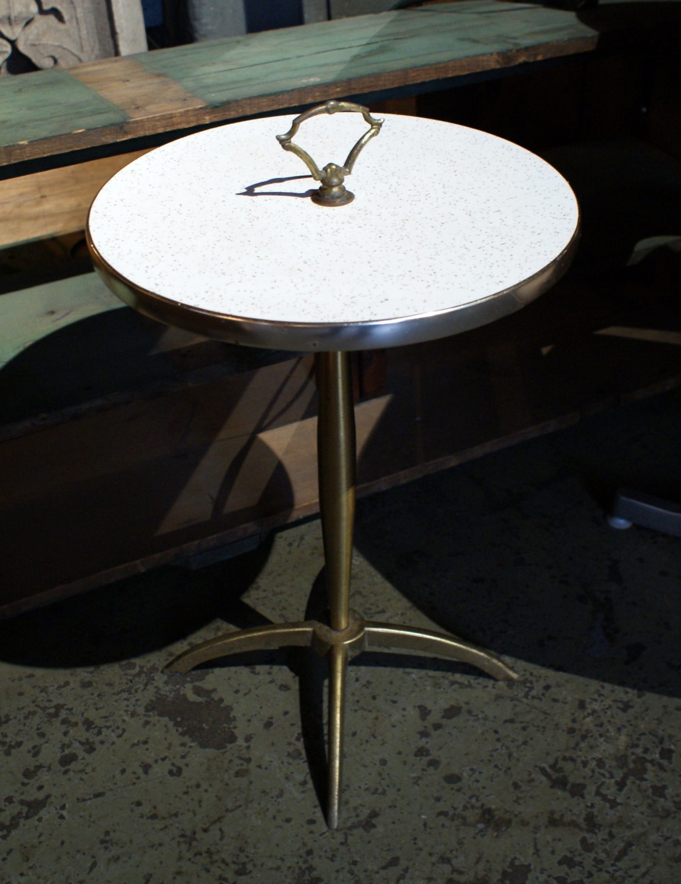 MCM Brass Base Smoking Table