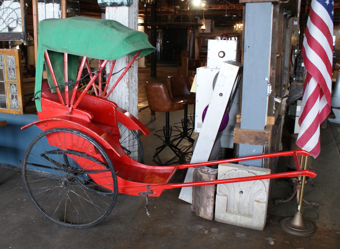 Restored Antique Rickshaw