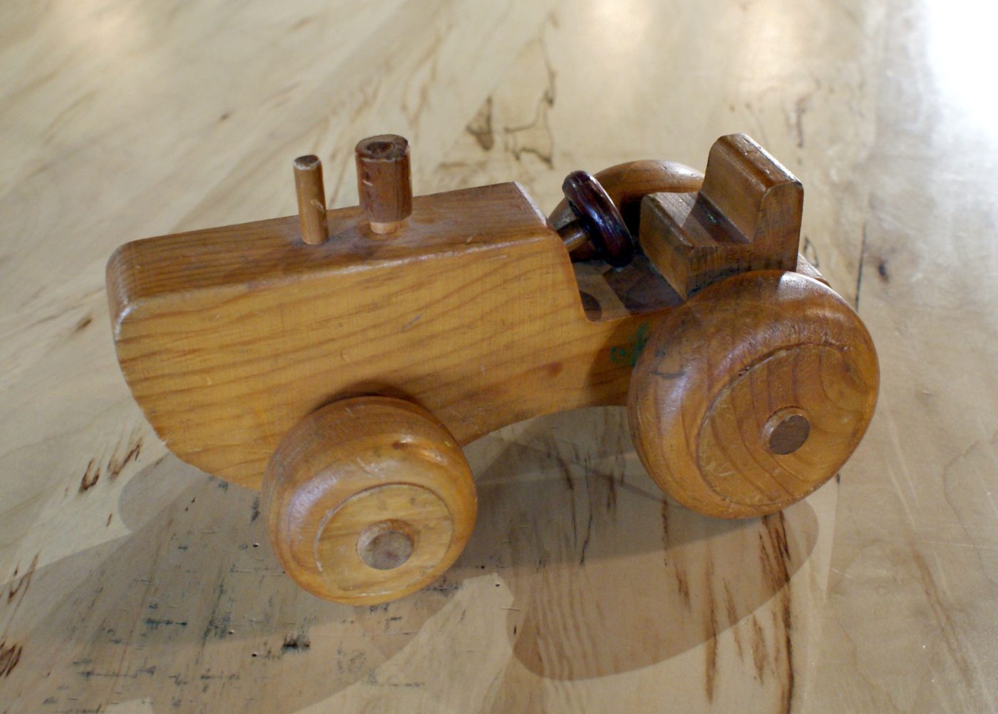 Vintage Wood N Joy Toy Tractor