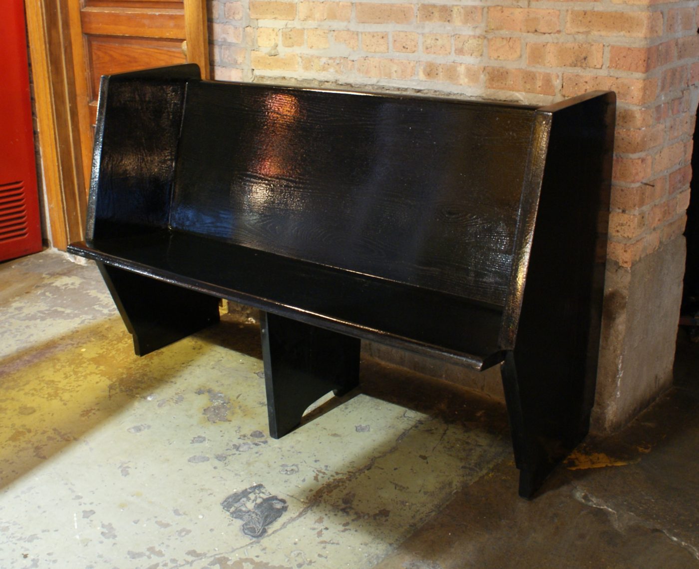 Short Pew w Black Oil Finish