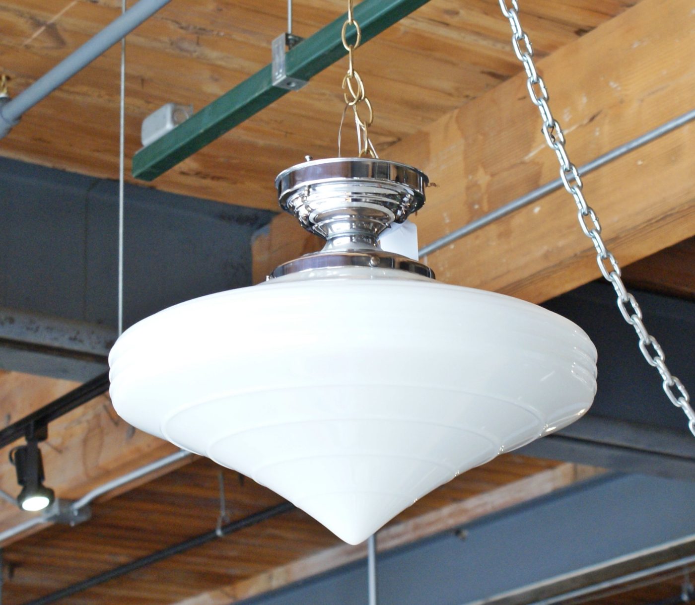 Deco Conical Shade Flush Mount Fixture