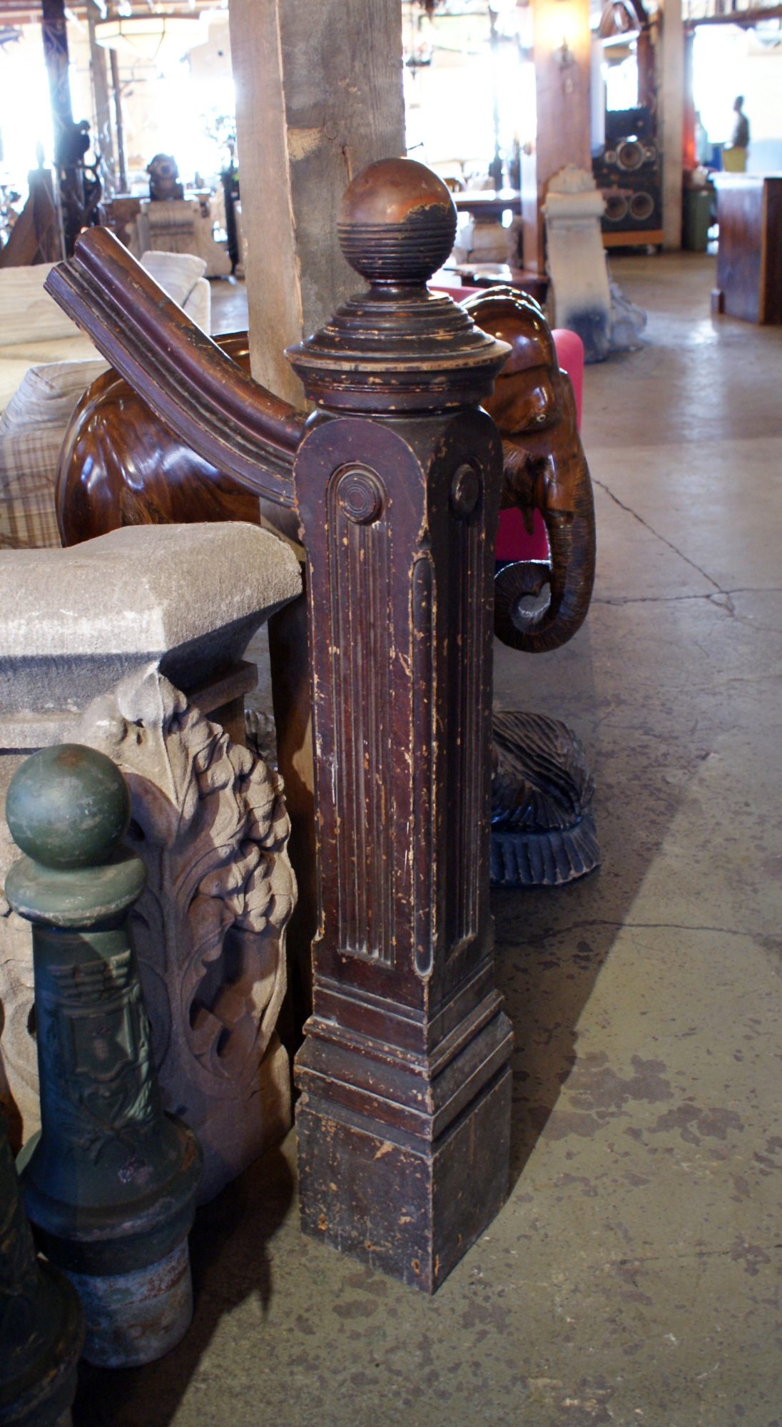 Wood Deco Stair Newel Post