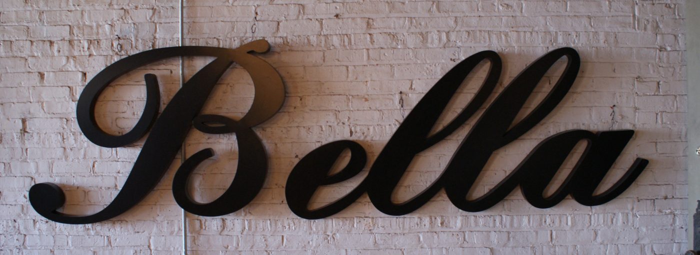 Metal Bella Sign