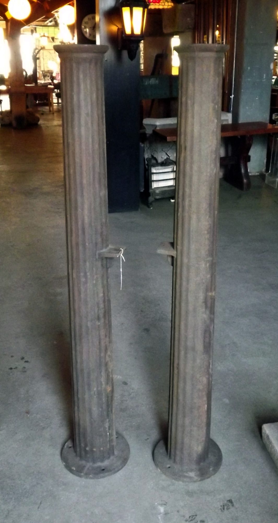 Fluted Iron Porch Column PAIR