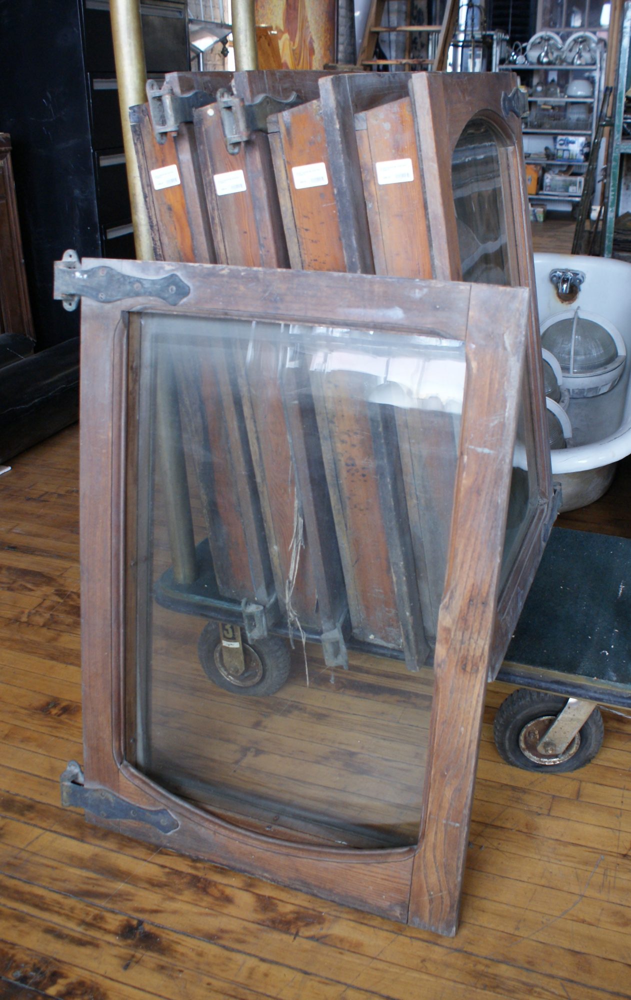 Antique Insulated Bar Cooler Door