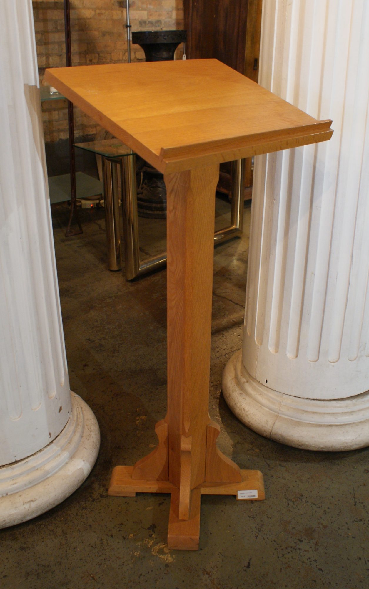 Vintage Oak Lectern Podium