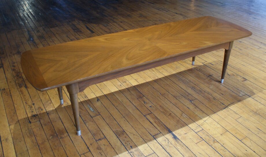 B.P. John Furniture Bookmatched Walnut Coffee Table