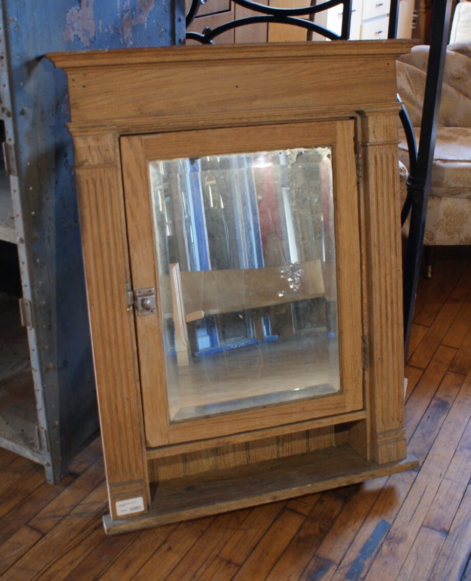 Antique Oak Medicine Cabinet