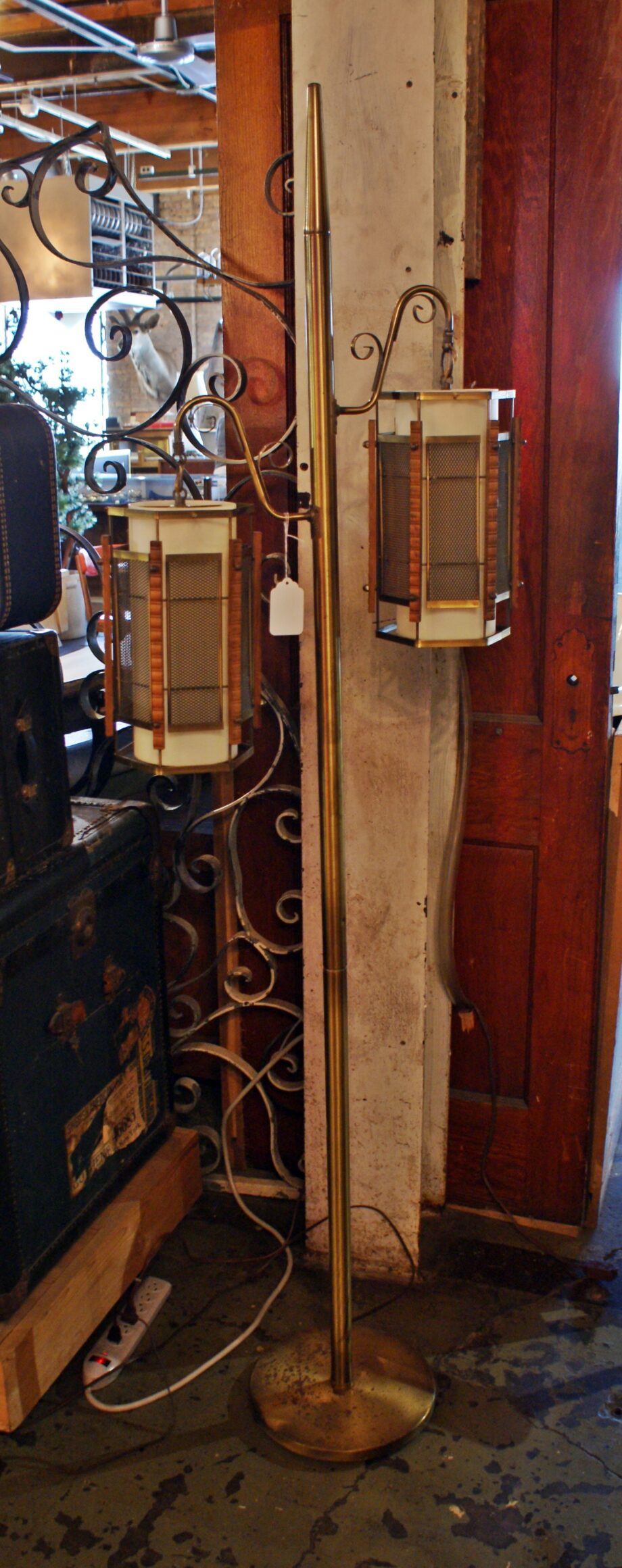 2 Lantern Light MCM Floor Lamp