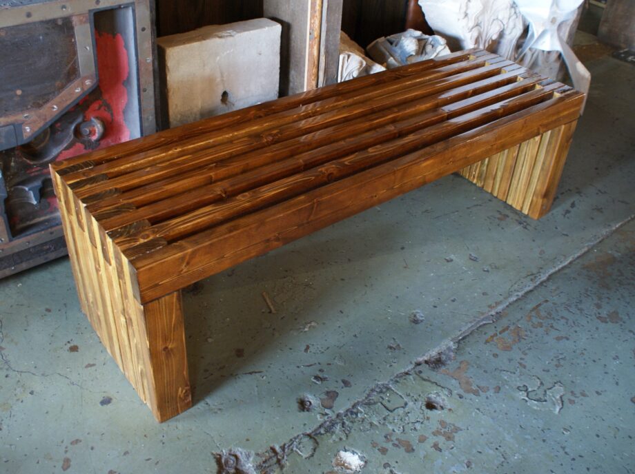 Custom 2x4 Slat Bench