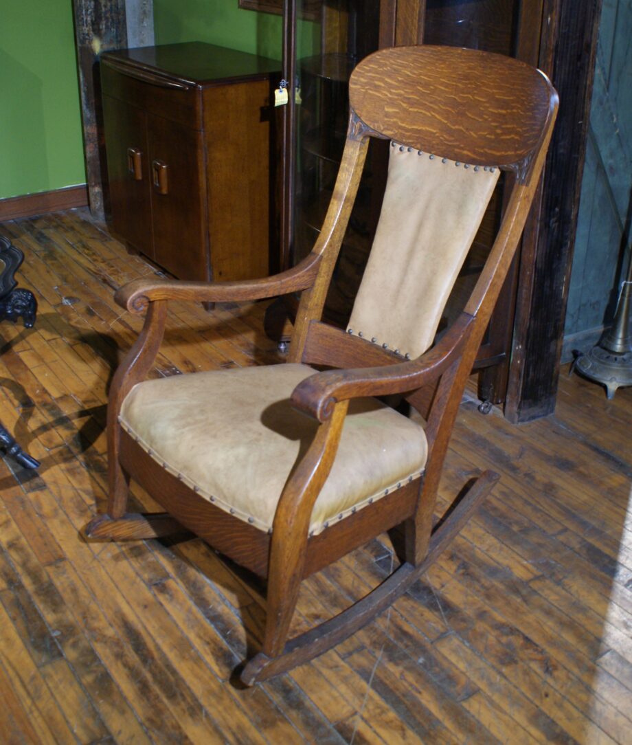 Antique Quarter Sawn Oak Rocking Chair