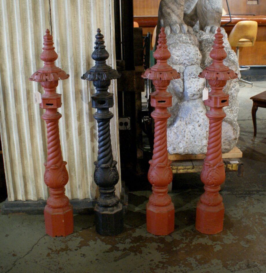 Ornate Iron Newel Post