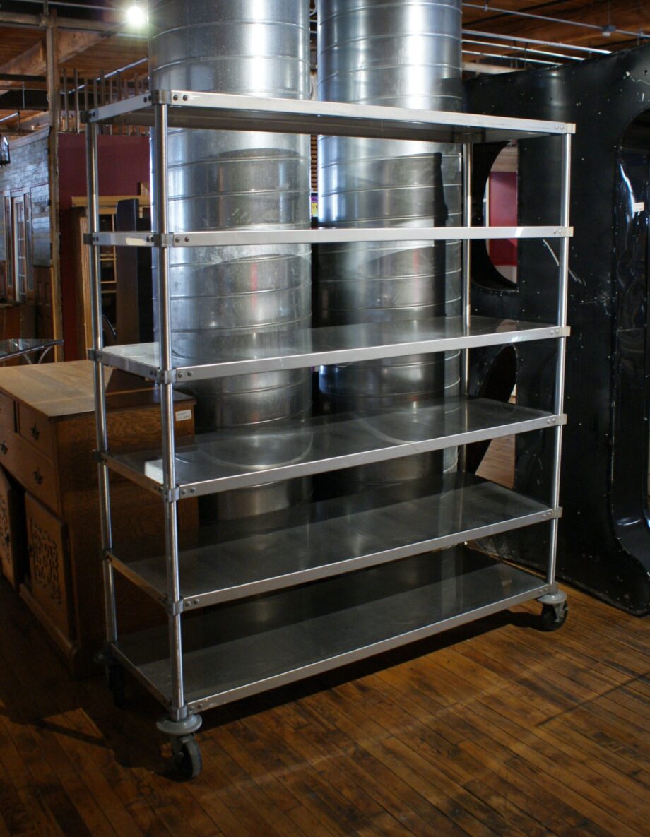 Steel 6 Tier Rolling Shelving Cart