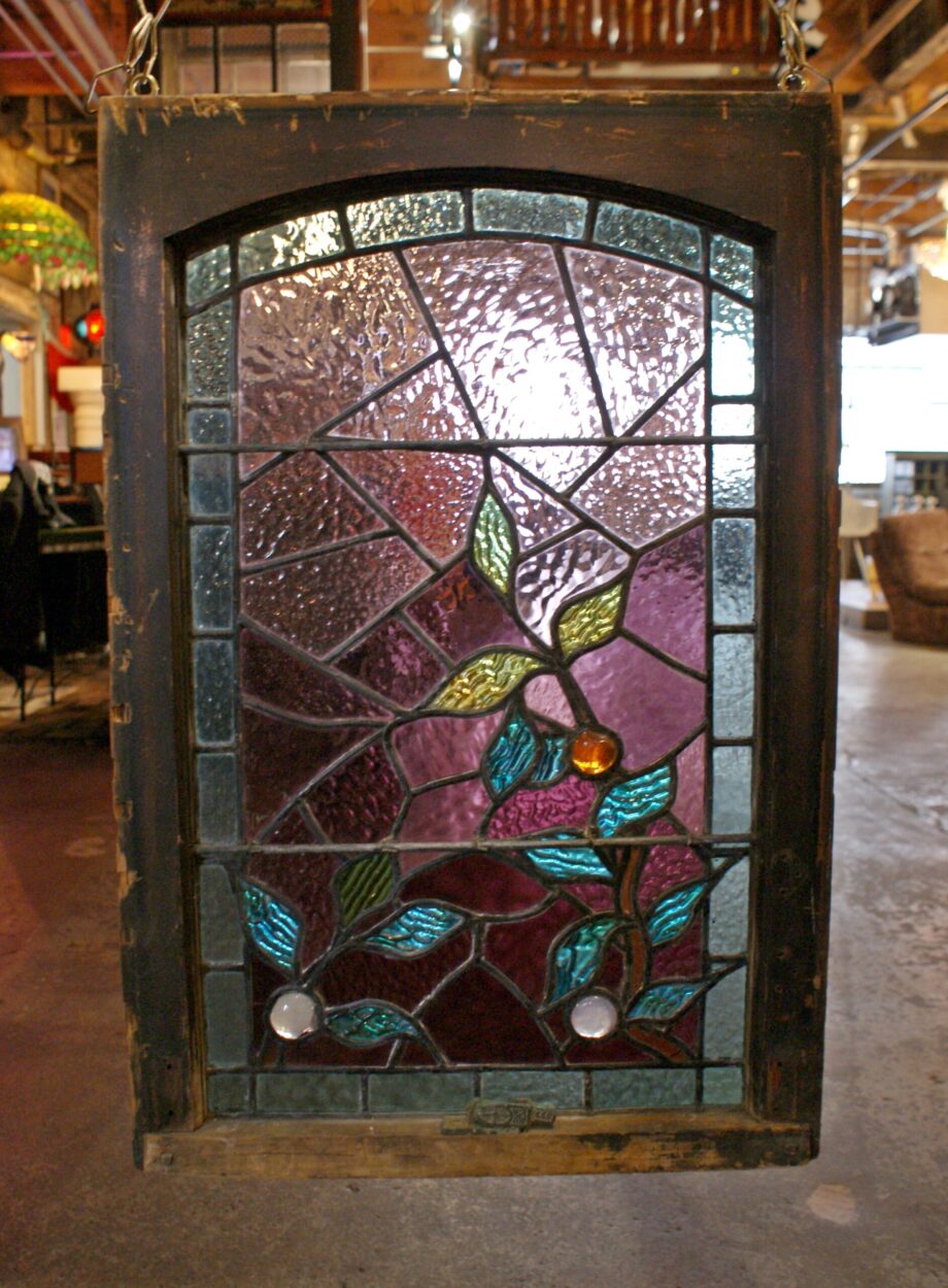 Ivy Stained Glass w 3 Jewels