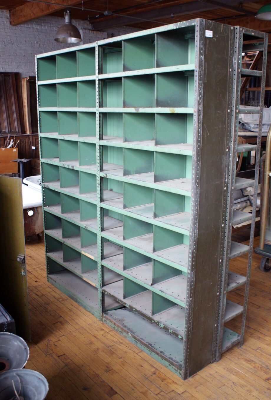 Industrial Metal Cubby Unit