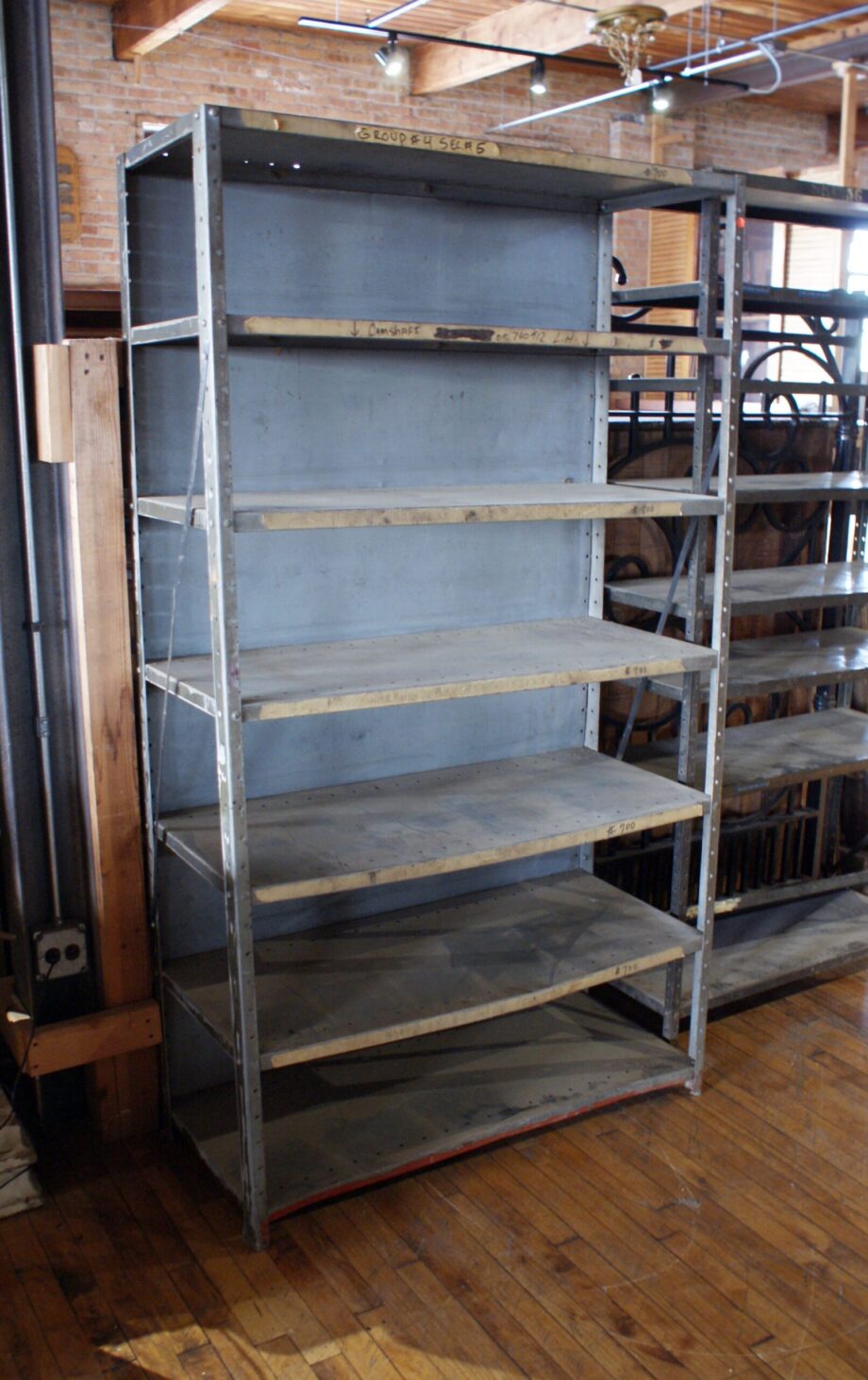 Industrial Metal Deep Shelf Unit