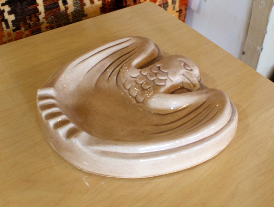 Vintage Ceramic Eagle Ashtray