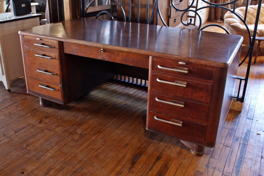 Large Art Deco Executive Desk